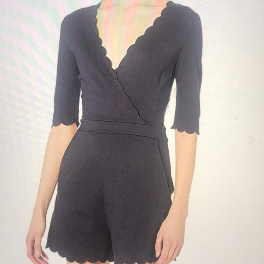 NWT French Connection scalloped Romper